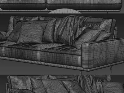 Sofa Colection 01 - 10 Items 3D model