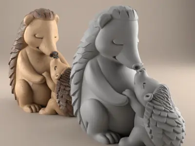 Cute Hedgehog 3D Model for Home Decor and Gifts 3D print model