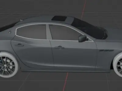 Maserati Ghibli hybrid 3D model
