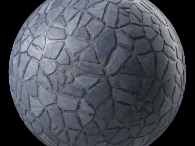 Stone Wall Materials 77- Decorative Brush Rock - Pbr 4k Seamless Texture