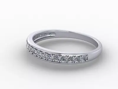 wedding band ring 3D print model
