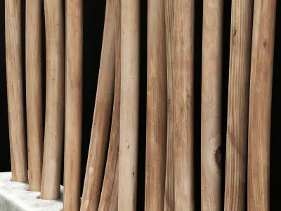 Planter fundament concrete thick branch 3D model