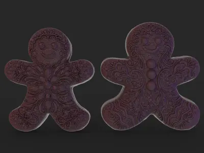 ginger bread boy 3D print model