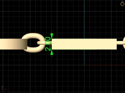 Lux  cufflink printable gold jewelry printable 3D model 3D print model