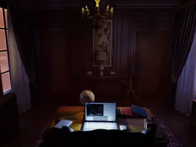 Winter Office 3D model