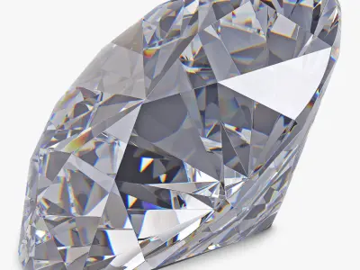 Round Brilliant Cut Diamond v 1 3D model