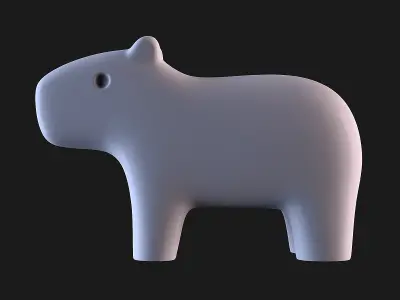 Capybara 3D print model