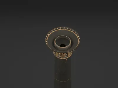 Egyptian Ancient Column 3D model