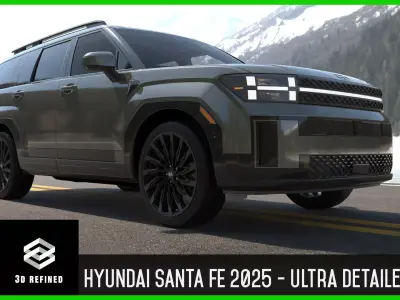 Santa fe 2025 -highres-Vray-Redshift-Unreal- Lightrigs included 3D model