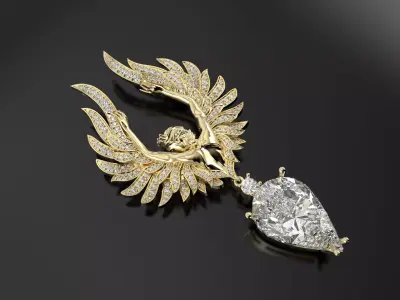 Magerit Carrera pendant 3D print model