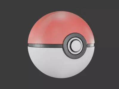 Pokeball 3D model