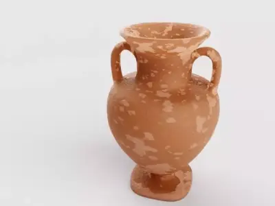 Ceramic old pitcher 3D model