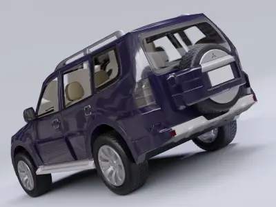 Mitsubishi Pajero model in Blender 3D 3D model