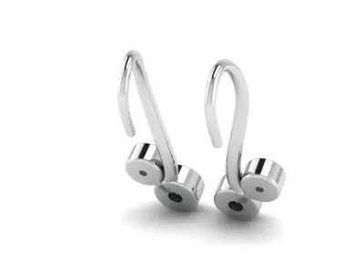 Bezel Setting Earring 4047 3D print model
