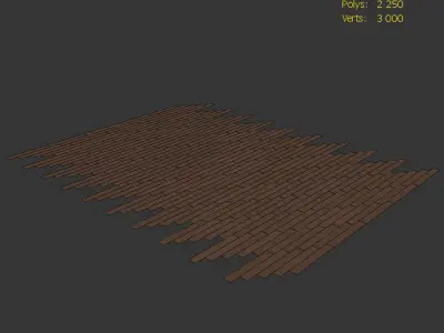 Wood Oak Floor Lawson WWL 3D model