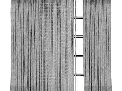 Curtains Low-poly 3D model