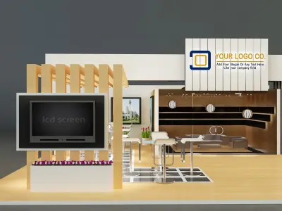 Booth Exhibition Stand a139 3D model