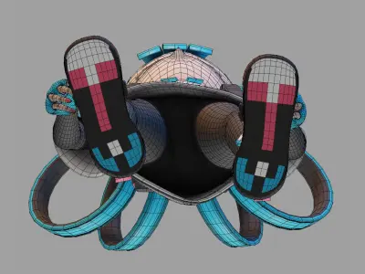 Godot Unofficial Mascot Sophia Low-poly 3D model