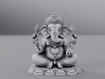 God Ganesha  3D model