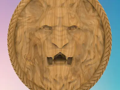 Ornament lion 3D MODEL STL FILE FOR CNC ROUTER LASER 3D print model