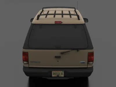 Explorer Sport 1991 Low-poly 3D model