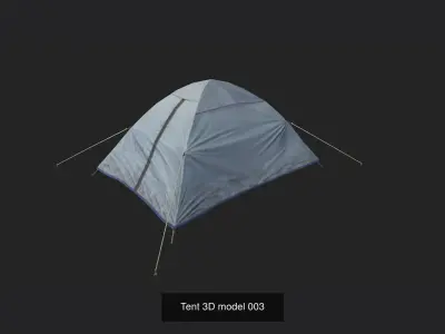 Tent 3D model 3D Model Collection