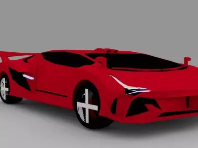 Zeko Supersport 21 car design Low-poly 3D model