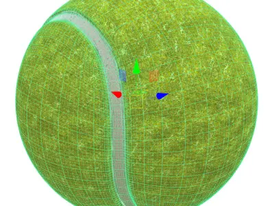 Tennis ball - AR VR Low-poly 3D model