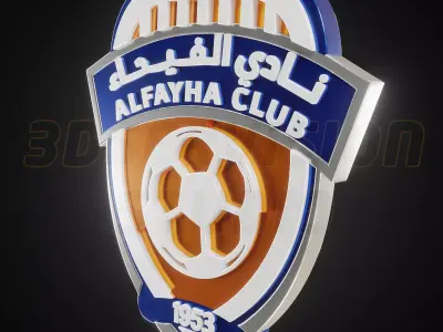 Al Fayha logo - Cinematic - 3D print 3D model