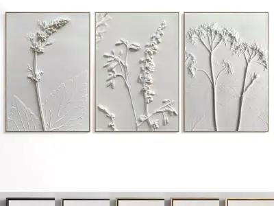 Abstract Painting Set of 3 pieces - No 18 Low-poly 3D model