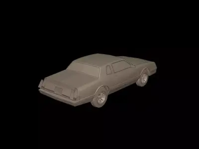 Chevrolet monte Carlo ss 1986 3D PRINT MODEL 3D print model