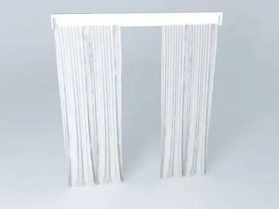 Transparent Curtain Free 3D model