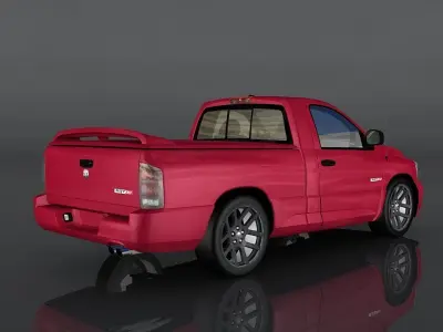 Dodge Ram Low-poly 3D model
