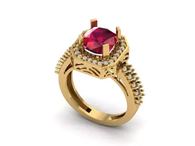 Stone Ring 3D print model purchase