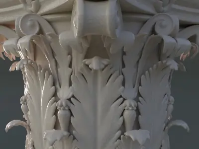 Corinthian column 3D model