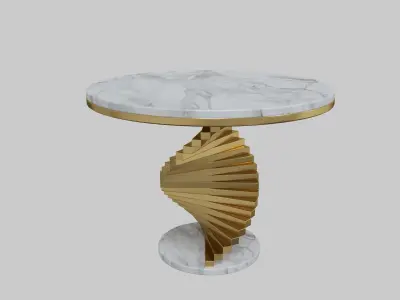 Modern Round Side Table 3D model