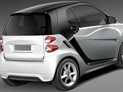 Smart 42 Fortwo 2013 3D model