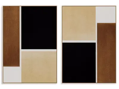 Abstract Painting Frame set 3D model 310