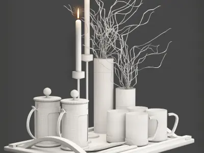 Herbal Tea Set 3D model