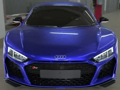 High Poly 2021 Audi r8 car exterior with good details 3D model