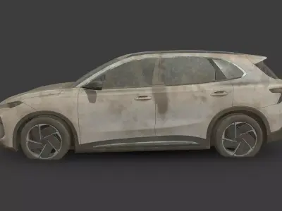 Abandoned Car - MG S5 EV 2026 Low-poly 3D model