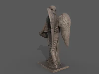 Baptismal Angel Low-poly 3D model