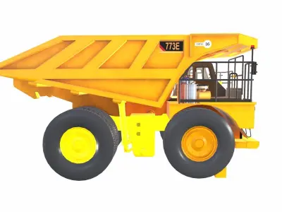 Mining Dump Truck Generic Low-poly 3D model