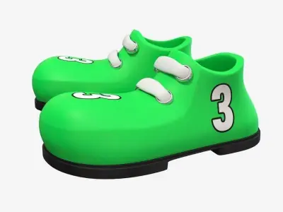 cartoon shoes 3D model