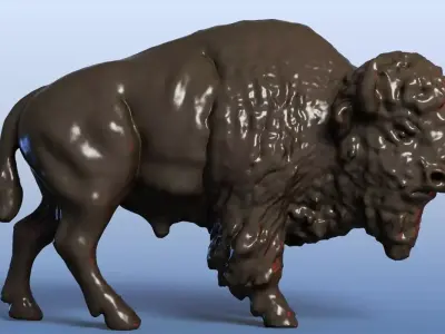 3D Bison 3D model