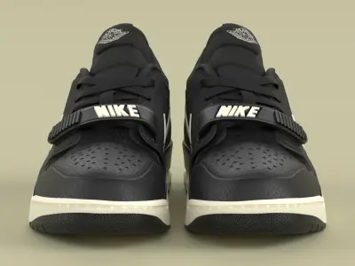 Air Jordan Legacy 312 Low black Phantom Low-poly 3D model