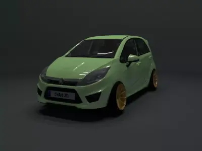 Proton Iriz Low-poly 3D model