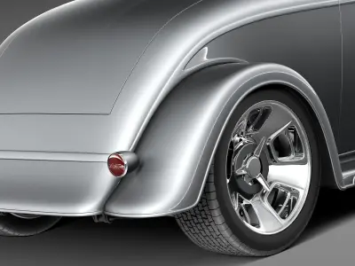 F34 Full Fender Coupe Street Rod 3D model