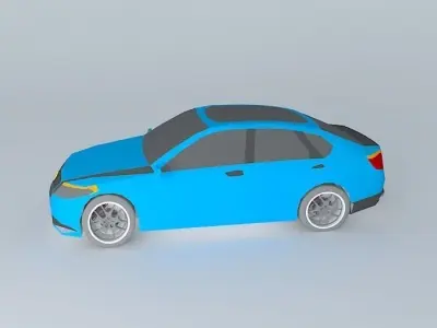 Blue car  NEG N3 2004 Free 3D model