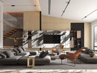 Living Room Scene 18 3D model